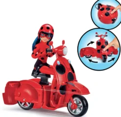 MIRACULOUS SCOOTER ET SA POUPEE LADYBUG