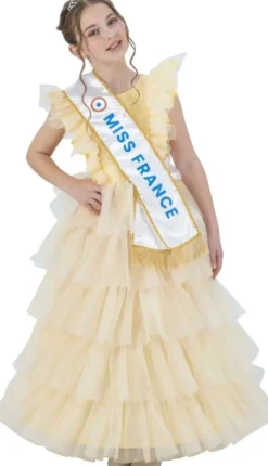 MISS FRANCE © DEGUISEMENT ROBE JAUNETAILLE 116 CM