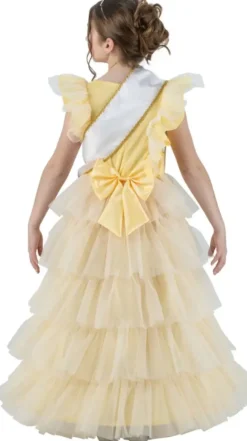 MISS FRANCE © DEGUISEMENT ROBE JAUNE TAILLE 128 CM