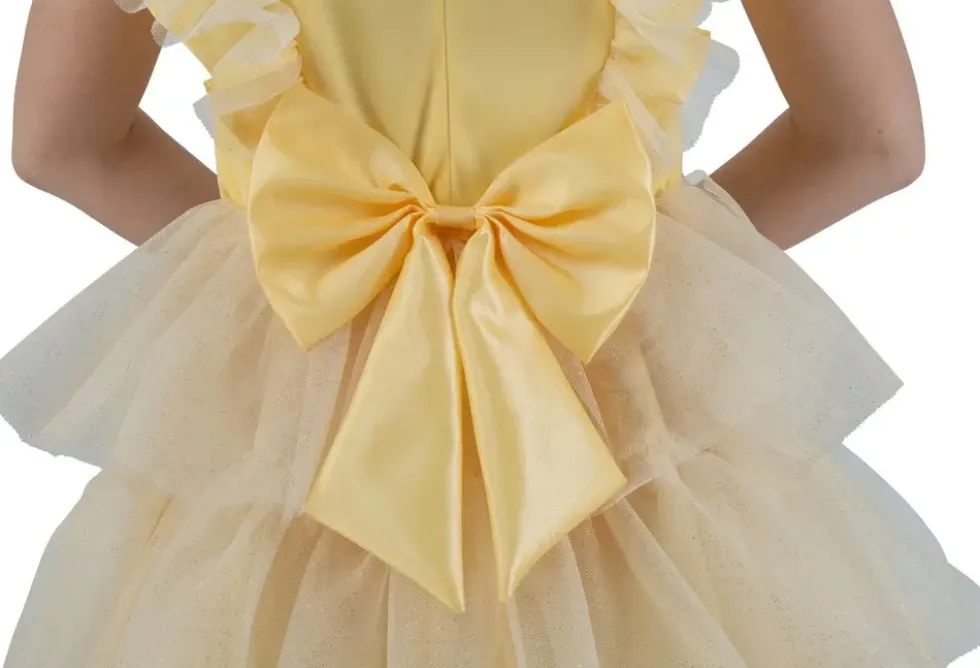 MISS FRANCE © DEGUISEMENT ROBE JAUNE TAILLE 128 CM