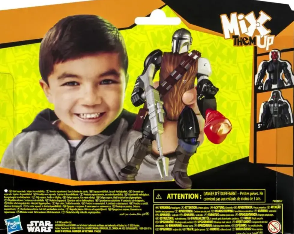 MIX MASHERS - STAR WARS - FIGURINE DELUXE MANDALORIAN ET GROGU