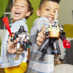 MIX MASHERS - STAR WARS - FIGURINE DELUXE MANDALORIAN ET GROGU