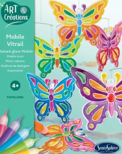MOBILE VITRAIL - PAPILLONS