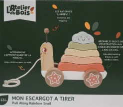 MON ESCARGOT A TIRER EN BOIS
