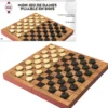 MON JEU DE DAMES PLIABLE EN BOIS