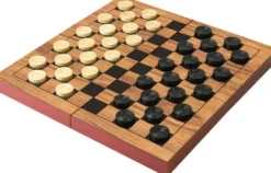 MON JEU DE DAMES PLIABLE EN BOIS