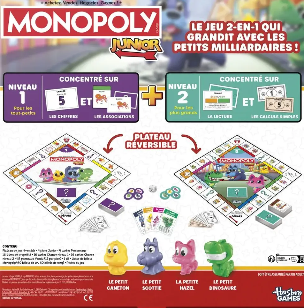 MONOPOLY JUNIOR 2 EN 1