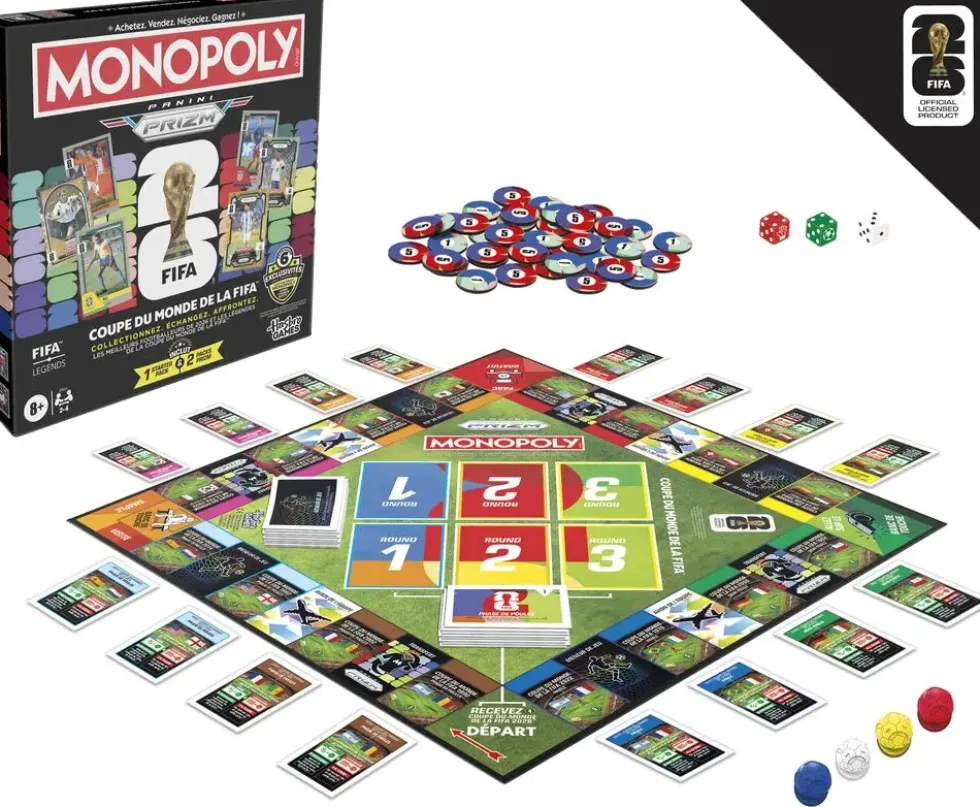 MONOPOLY PANINI PRIZM -FIFA COUPE DU MONDE