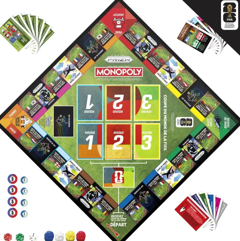 MONOPOLY PANINI PRIZM -FIFA COUPE DU MONDE
