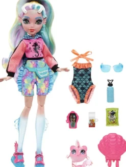 MONSTER HIGH - POUPEE LAGOONA BLUE AVEC PIRANHA DE COMPAGNIE