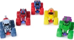 1:64 MONSTER JAM PACK DE 5 VEHICULES MARVEL DIE-CAST