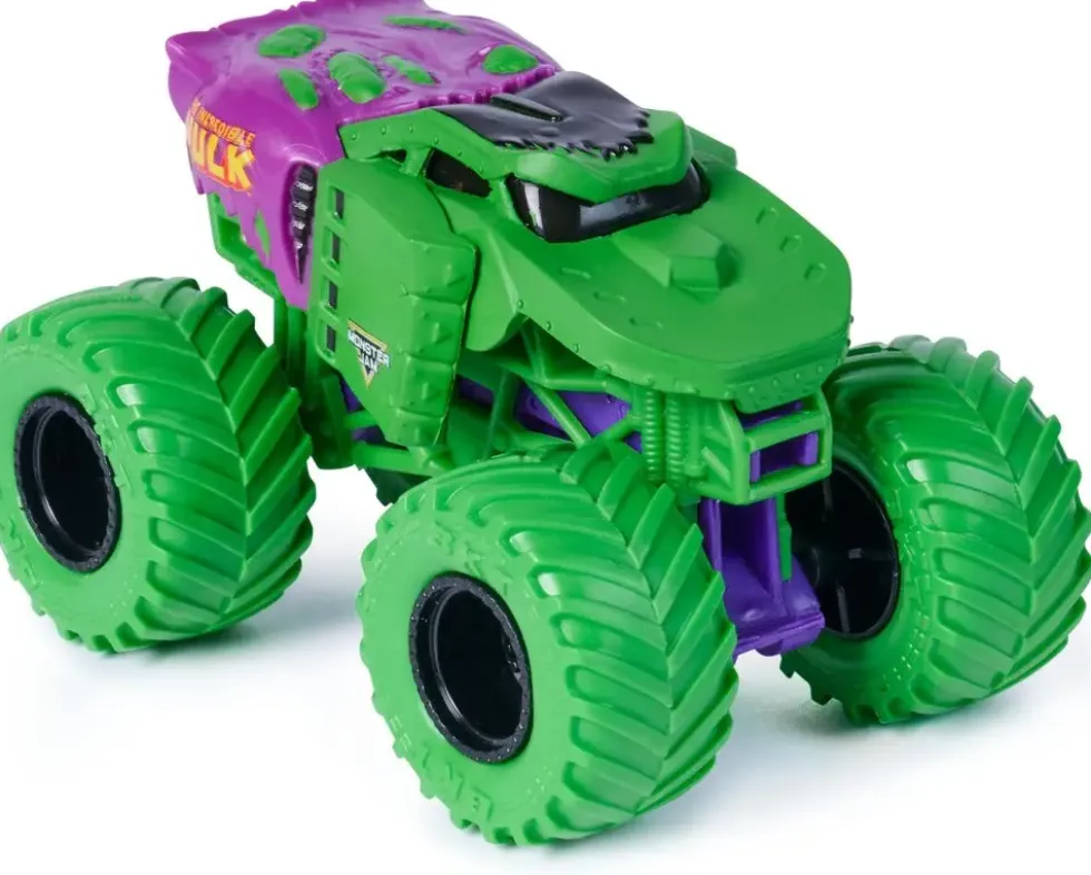 1:64 MONSTER JAM PACK DE 5 VEHICULES MARVEL DIE-CAST