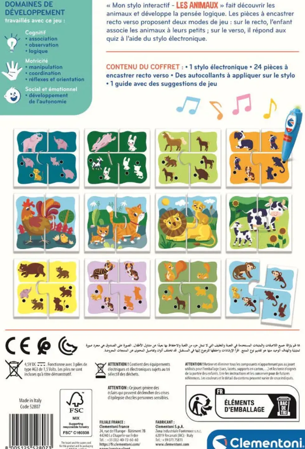 MON STYLO INTERACTIF - LES ANIMAUX