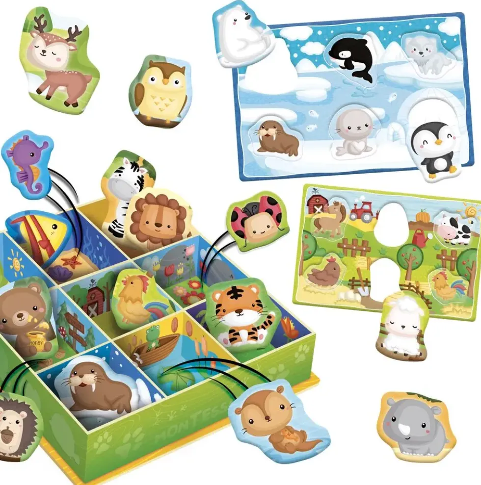 MONTESSORI BABY - BOITE APPRENTISSAGE TRI ANIMAUX