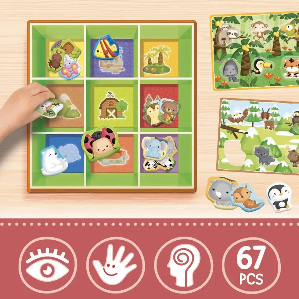 MONTESSORI BABY - BOITE APPRENTISSAGE TRI ANIMAUX