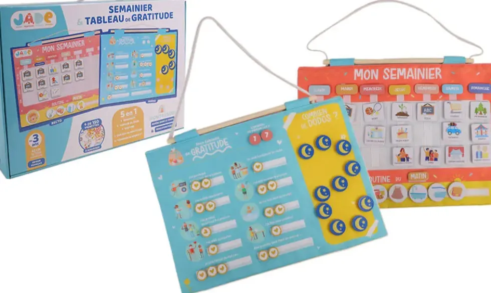 MONTESSORI - CALENDRIER SEMAINIER GRATTITUDE