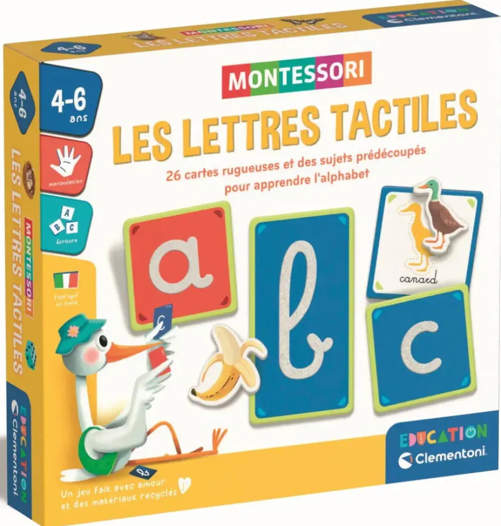 MONTESSORI LESLETTRES TACTILES