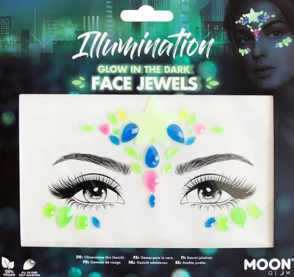 MOON GLOW - BIJOUX DE VISAGE BRILLANT DANS LE NOIR - ILLUMINATION