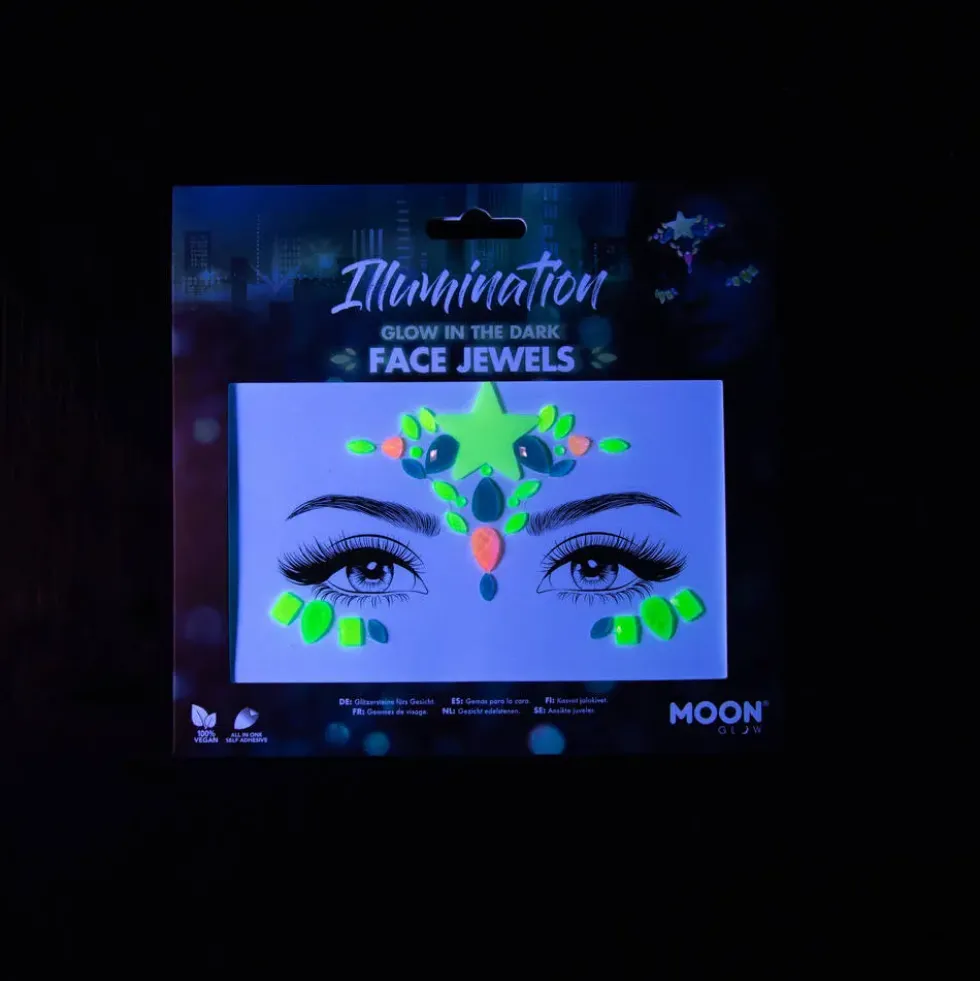 MOON GLOW - BIJOUX DE VISAGE BRILLANT DANS LE NOIR - ILLUMINATION