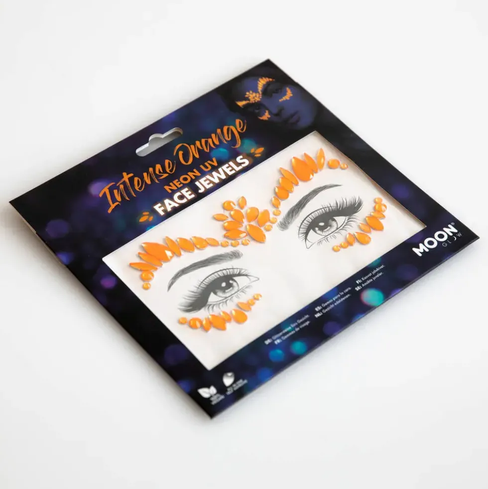 MOON GLOW - BIJOUX DE VISAGE NEON UV - ORANGE INTENSE