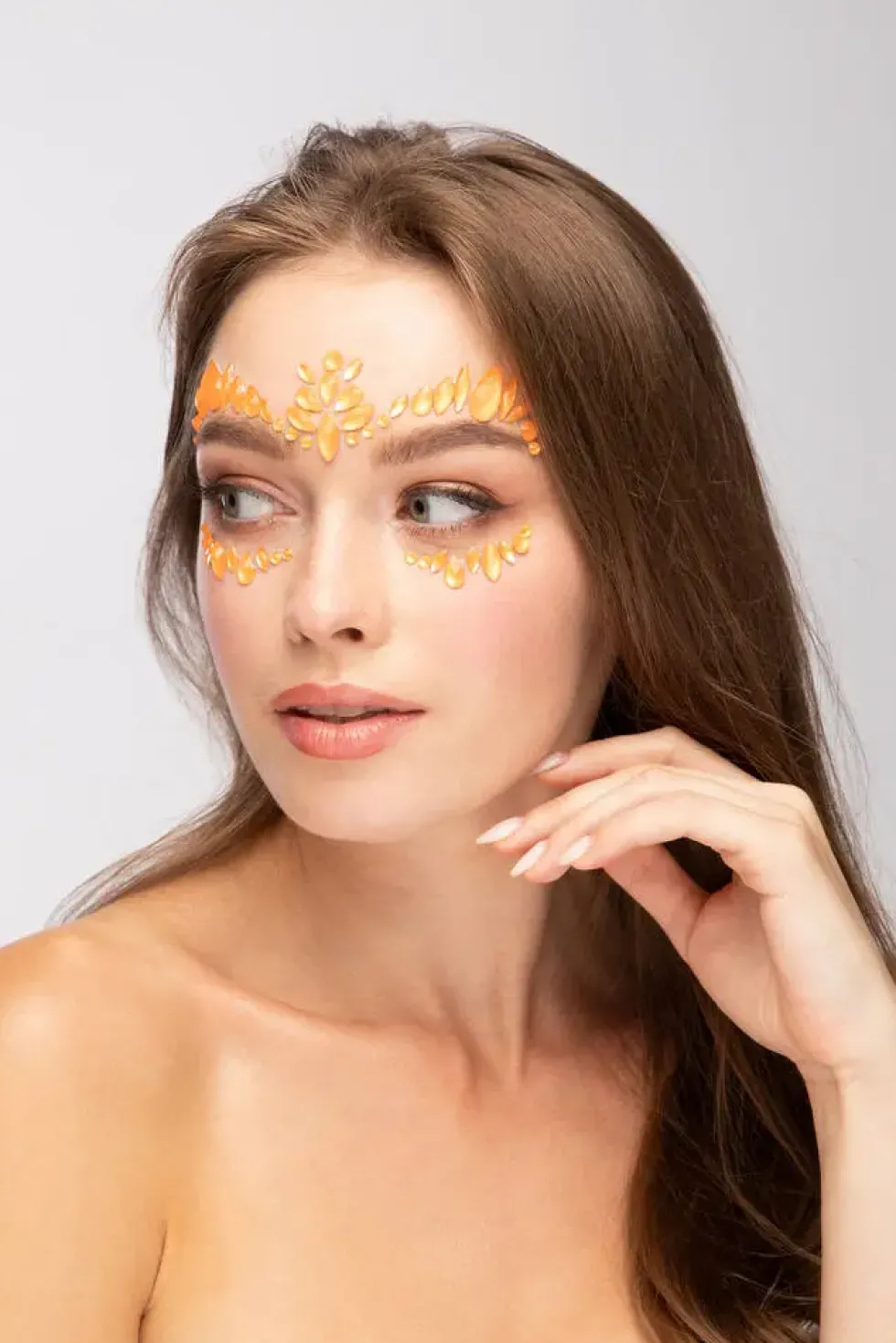 MOON GLOW - BIJOUX DE VISAGE NEON UV - ORANGE INTENSE