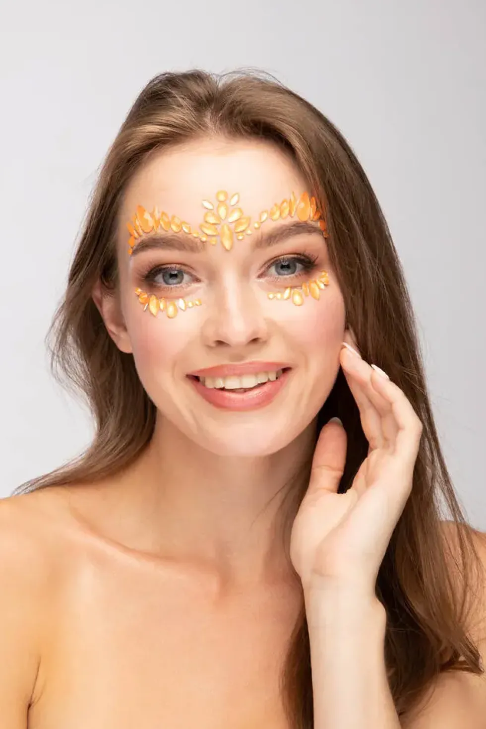 MOON GLOW - BIJOUX DE VISAGE NEON UV - ORANGE INTENSE