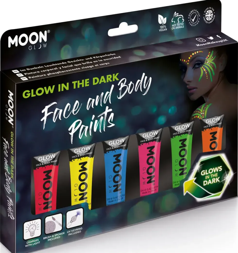 MOON GLOW - COFFRET PEINTURE PHOSPHORESCENTE VISAGE ET CORPS