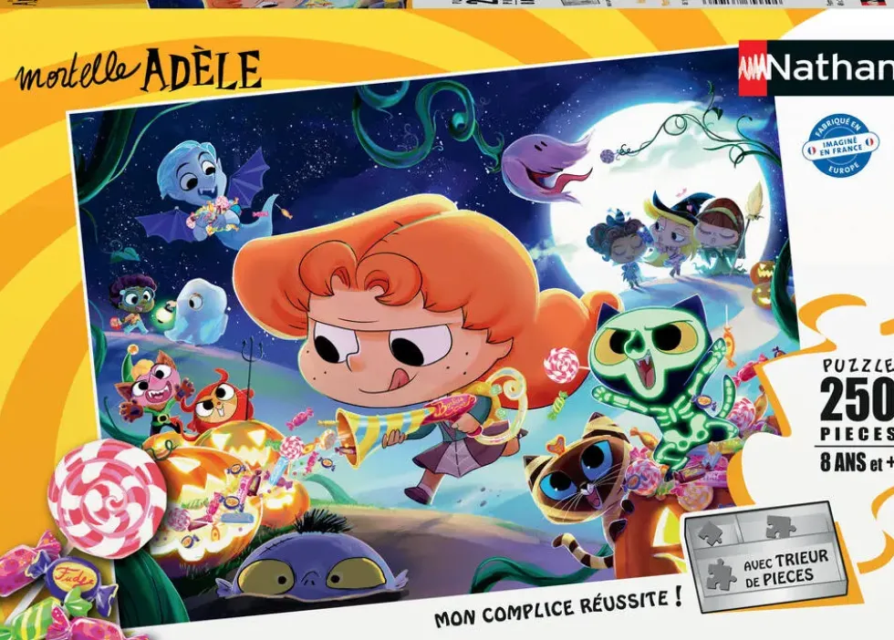 MORTELLE ADELE - NATHAN PUZZLE 250 PIECES - HALLOWEEN AVEC MORTELLE ADELE