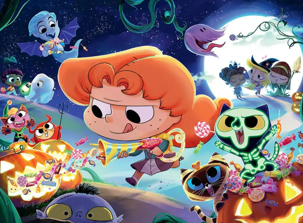 MORTELLE ADELE - NATHAN PUZZLE 250 PIECES - HALLOWEEN AVEC MORTELLE ADELE