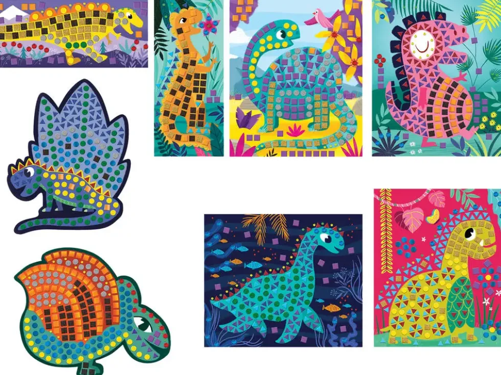 MOSAIQUES DINOSAURES - LES ATELIERS DU CALME