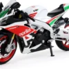 MOTO APRILIA SV4 1000RR BLANCHE 1:12