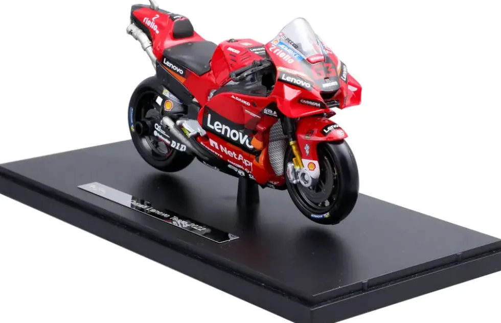 1/18 MOTO GP DUCATI LENOVO TEAM 2022 FRANCESCO BAGNAIA IN HARD CASE