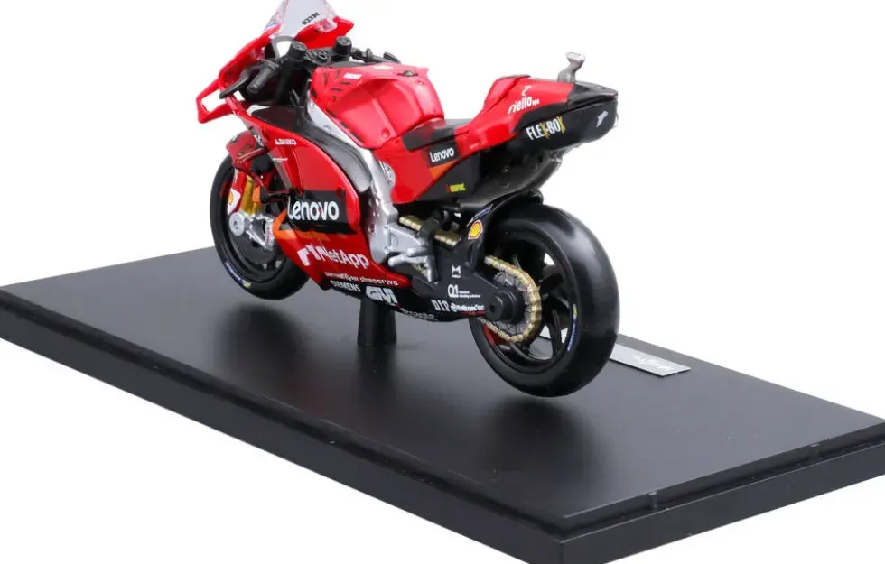 1/18 MOTO GP DUCATI LENOVO TEAM 2022 FRANCESCO BAGNAIA IN HARD CASE