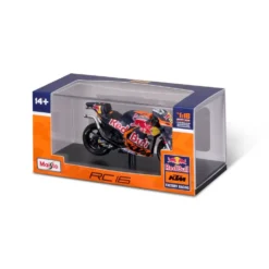1/18 MOTO GP 2023 RED BULL KTM FACTORY RACING B.BINDER AVEC VITRINE