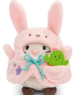 MYMOCHI - PELUCHE CHAT ANGY 8CM AVEC COSTUME DE CACTUS OU DE LAPIN