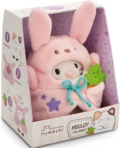 MYMOCHI - PELUCHE CHAT ANGY 8CM AVEC COSTUME DE CACTUS OU DE LAPIN