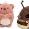 MYMOCHI - PELUCHE OURS NOMO 8CM AVEC FRITES ET COSTUME D'ABEILLE