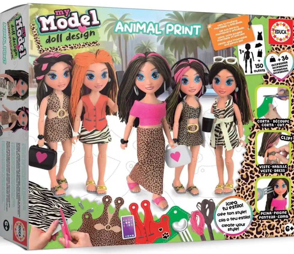 MY MODEL - DOLL DESIGN - ANIMAL PRINT