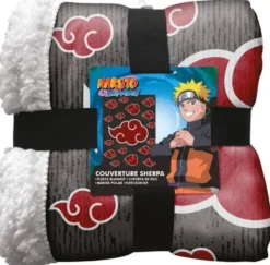 NARUTO PLAID SHERPA NUAGE AKATSUKI