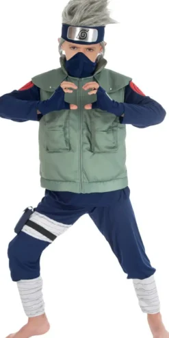 NARUTO SHIPPUDEN©DEGUISEMENT KAKASHI HATAKE -TAILLE 140 CM
