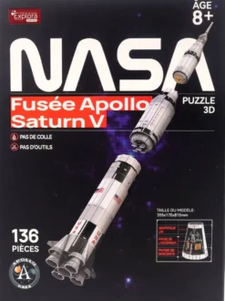 NASA - MAQUETTE 3D MISSION APOLLO SATURNE V136 PIECES