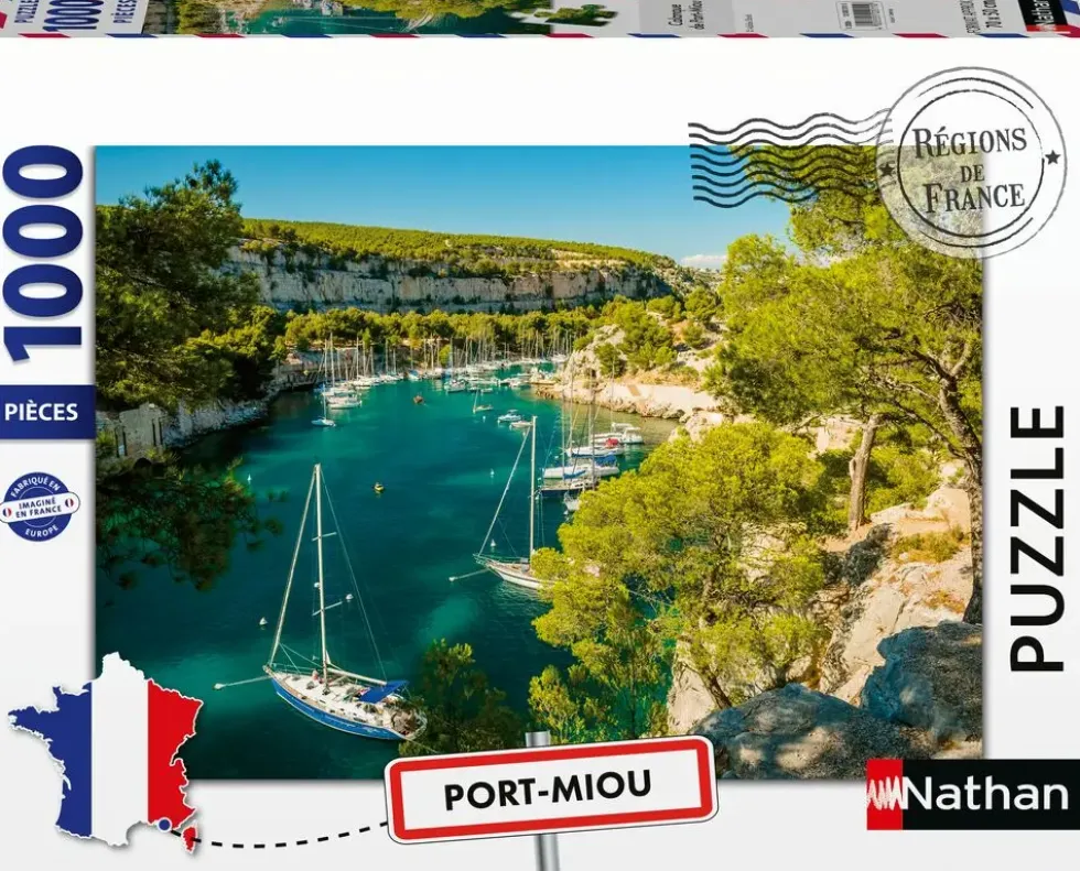 NATHAN PUZZLE 1000 PIECES - CALANQUE DE PORT-MIOU - COLLECTION REGIONS DE FRANCE