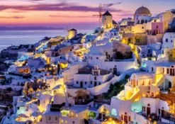 NATHAN PUZZLE 1500 PIECESCOUCHER DE SOLEIL SUR SANTORIN