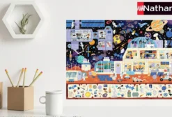 NATHAN PUZZLE 150 PIECES - DANS L'ESPACE - CHERCHE ET TROUVE