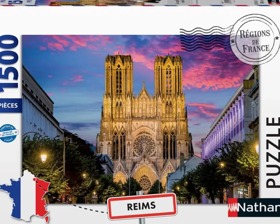 NATHAN PUZZLE 1500 PIECES - LA SPLENDEUR DE REIMS