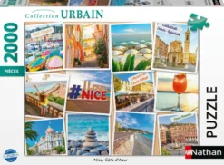 NATHAN PUZZLE 2000 PIECES NICE, COTE D'AZUR