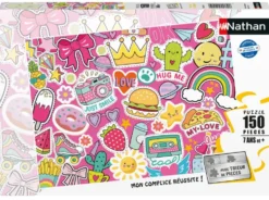 NATHAN PUZZLE 150 PIECESPOP, FUN ET STICKERS