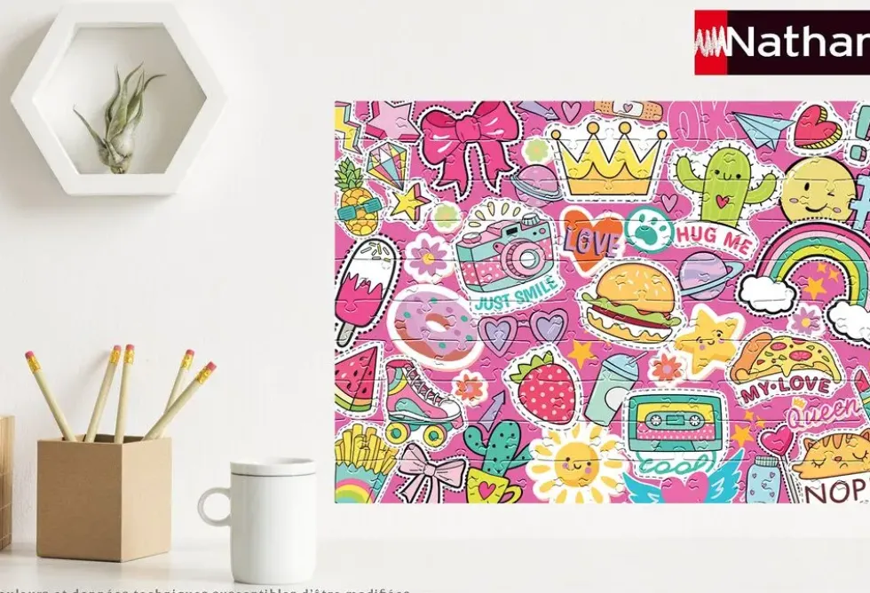 NATHAN PUZZLE 150 PIECESPOP, FUN ET STICKERS