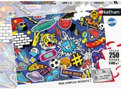 NATHAN PUZZLE 250 PIECESSTICKERS ET GRAFFITIS