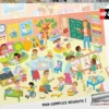 NATHAN PUZZLE 30 PIECES - UNE JOURNEE A L'ECOLE